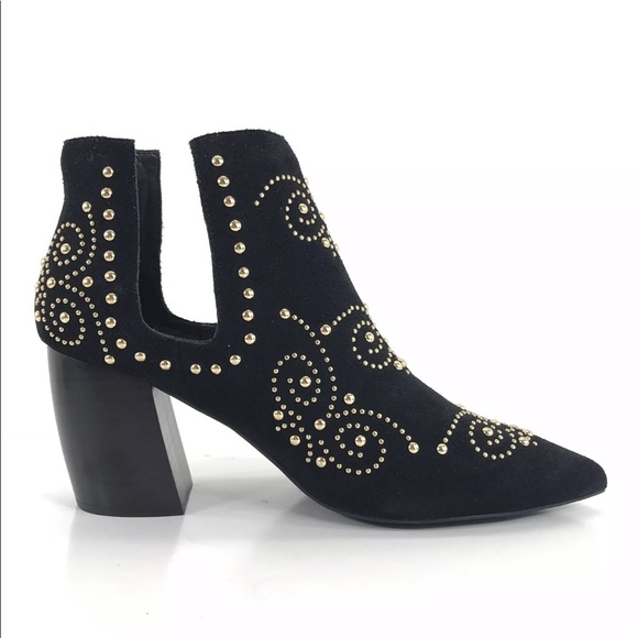 Jeffrey Campbell Ankle Boot ORNELLA Stud Suede NEW - Picture 2 of 8